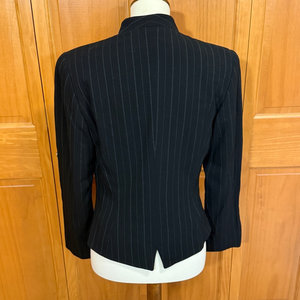 Jil Sander Black Pinstripe Single-Button Jacket - Picture 4 of 13